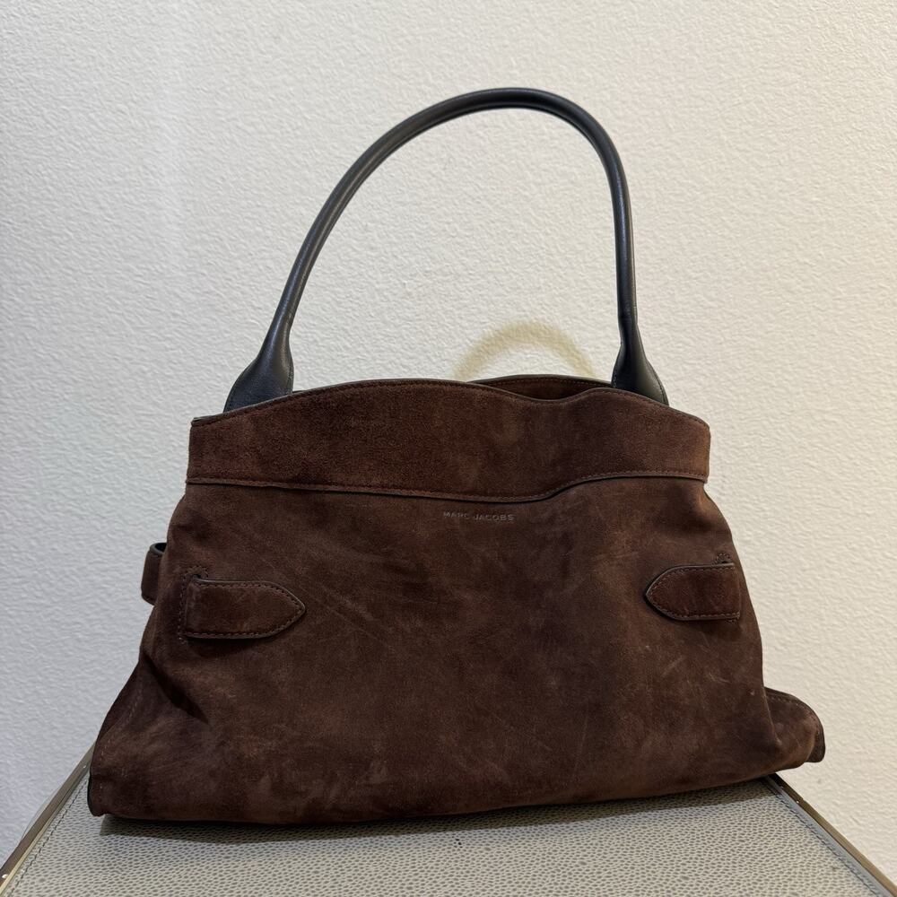 Marc Jacobs Satchel Shoulder bag ‘Dakota’ - Suede Dark Brown - Picture 8 of 16
